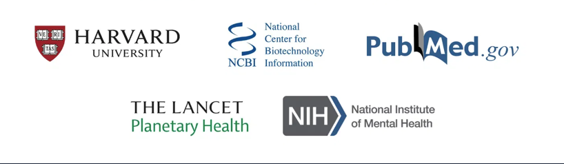 Referências científicas: Harvard University, NCBI, PubMed, The Lancet e NIH